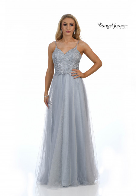 Angel Forever Silver Tulle Ballgown